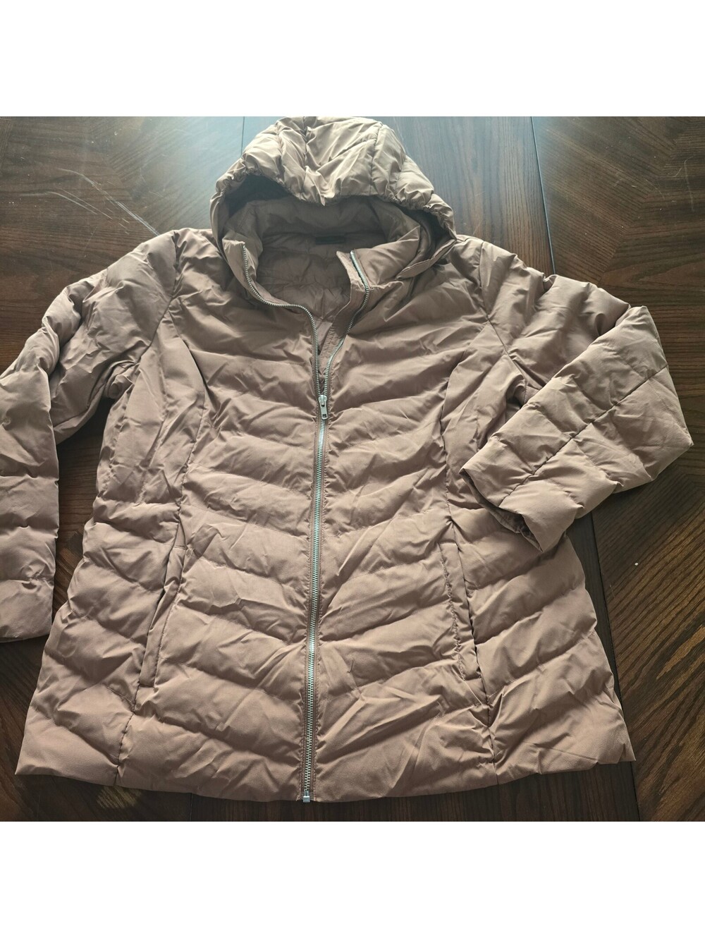 32 Heat blush puffer jacket hooded womens XL